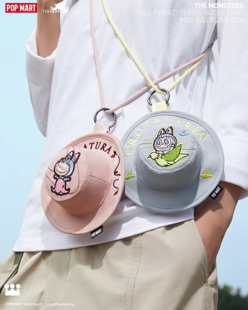 【現貨】POPMART The Monsters LABUBU 春天野在家系列 盲盒漁夫帽小包 單抽一個