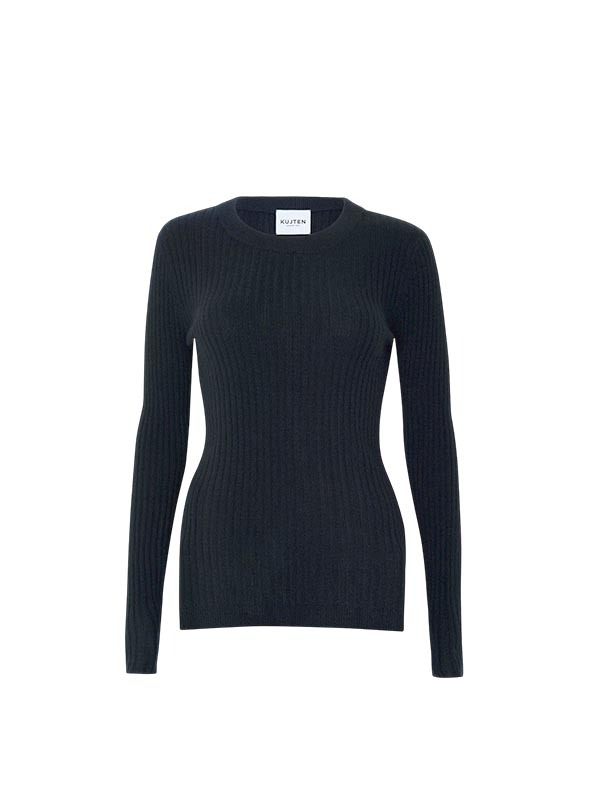 KUJTEN 羅紋羊絨上衣(黑)