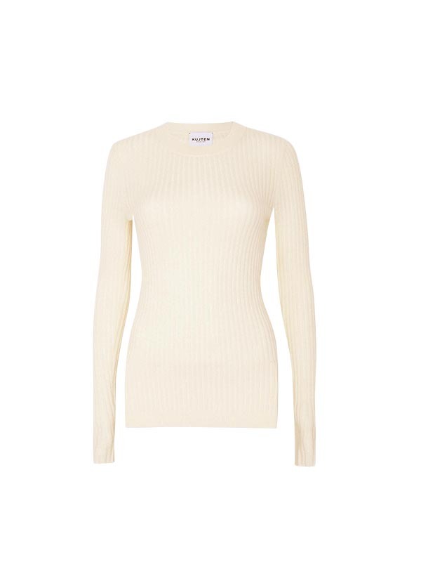 KUJTEN 羅紋羊絨上衣(米白)