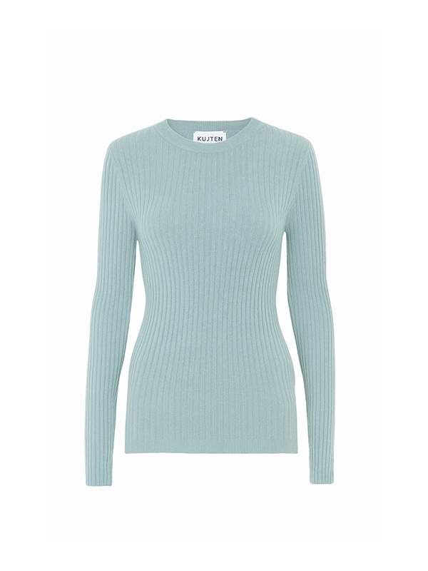 KUJTEN 羅紋羊絨上衣(灰綠)