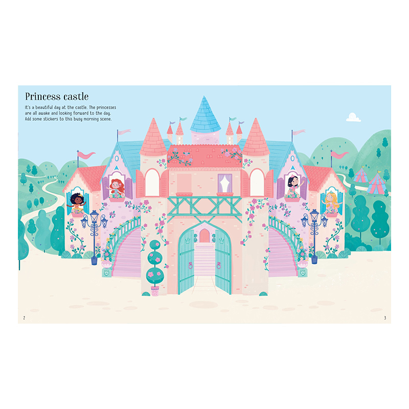 Usborne 第一本公主貼紙書
