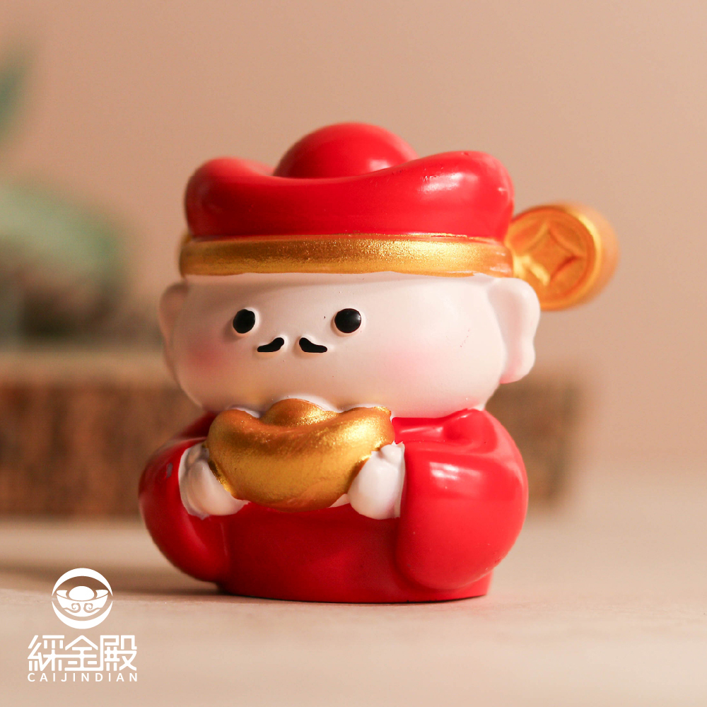 財神爺-福氣小神明擺件｜招財進寶｜生意興隆｜補財庫｜公仔｜居家｜可愛【綵金殿】