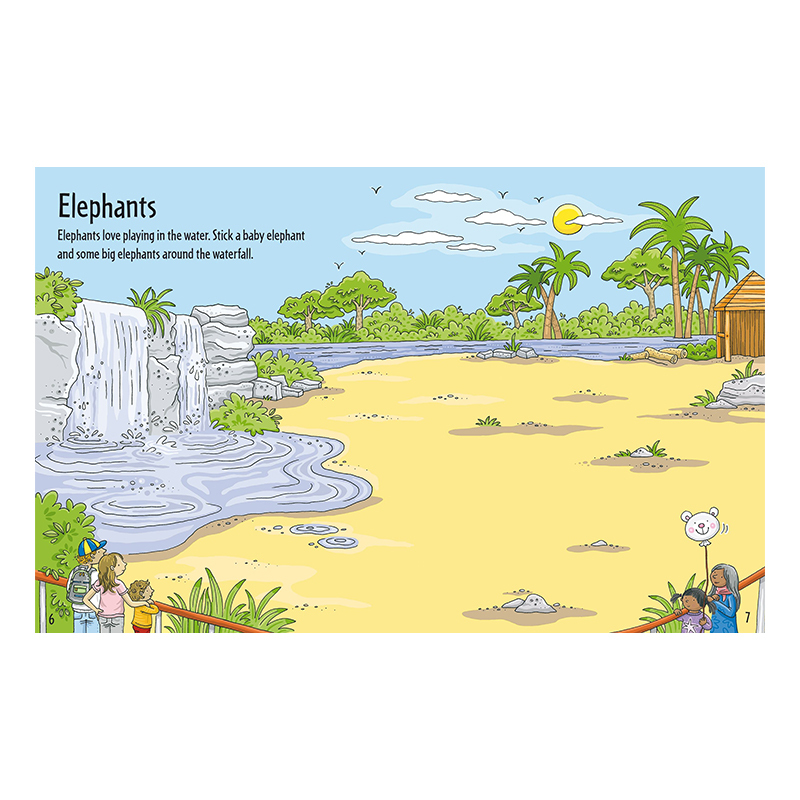 Usborne 第一本動物園貼紙書