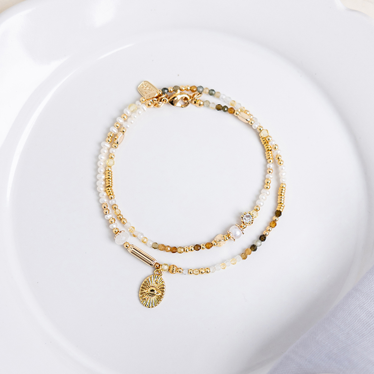 守護星 • 摩羯座 • 土星 – 黃碧璽 – 手鍊