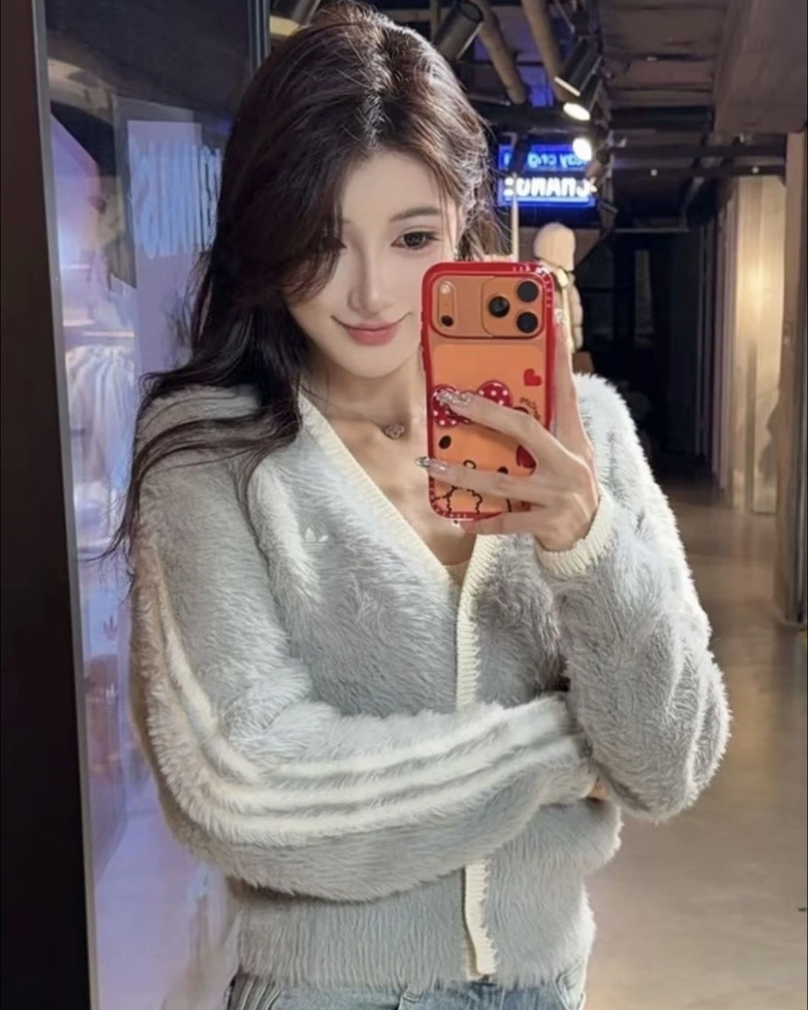 【預購】ADIDAS ORIGINALS FW25 CRAFTED CARDIGAN 奶霧灰 KT3170