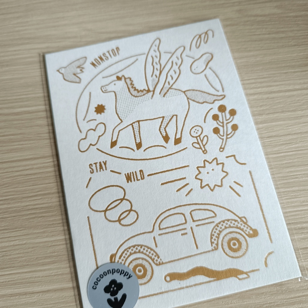 繭花．馬年順順賀年狀