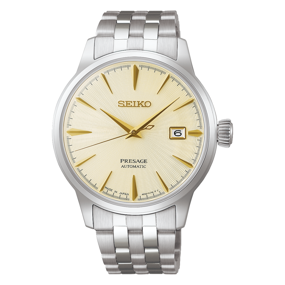 Seiko 精工 Presage Cocktail Time Automatic mechanical analog Stainless steel watch  SARY271綠色 , SARY273 黃色 雞尾酒時光系列 自動機械腕錶