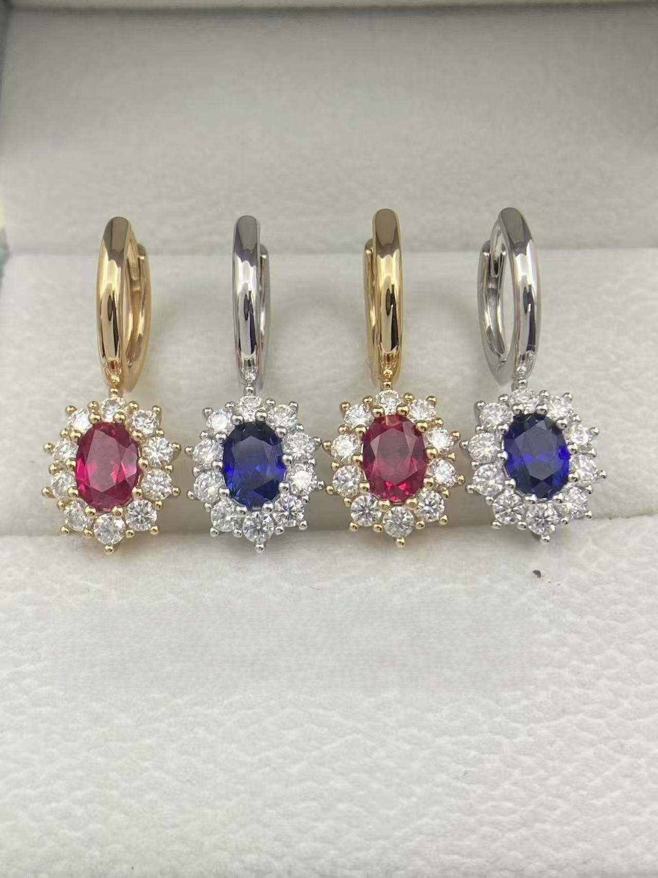 【預購】AD123002 莫桑鑽一克拉耳環(單隻裝)