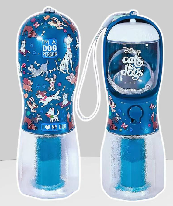 MH79 Disney 三合一寵物水樽300ml Cats & Dogs 迪士尼貓狗 (WB001DG)