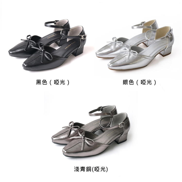 甜美浪漫 蝴蝶結粗跟高跟鞋【RYL002】