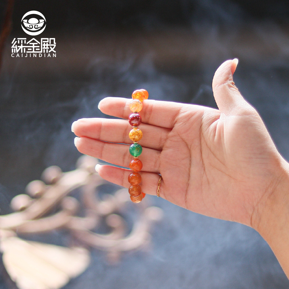 日進斗金龍紋石手珠｜開運｜招財｜趨吉避凶｜磁場｜健康｜過爐加持【綵金殿】