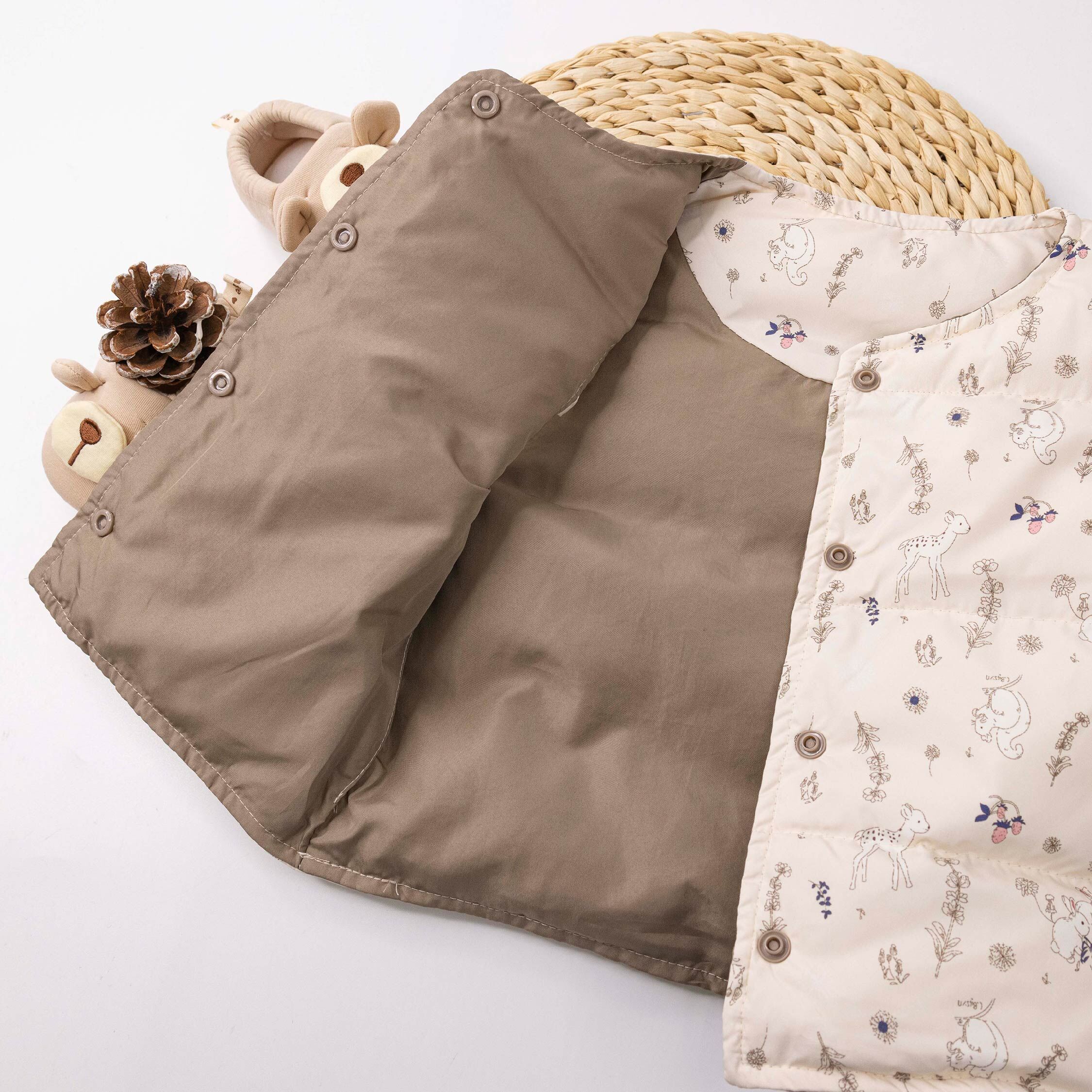 【H55756】童趣森林動物羽絨背心