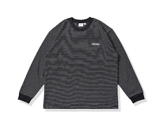 LAPIVIMA LAP STRIPED HEAVY LS 條紋重磅長袖圓領衛衣 250LS108