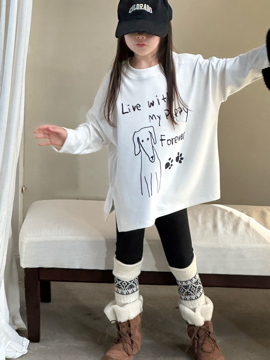 百搭狗狗寬鬆大 T / 2色