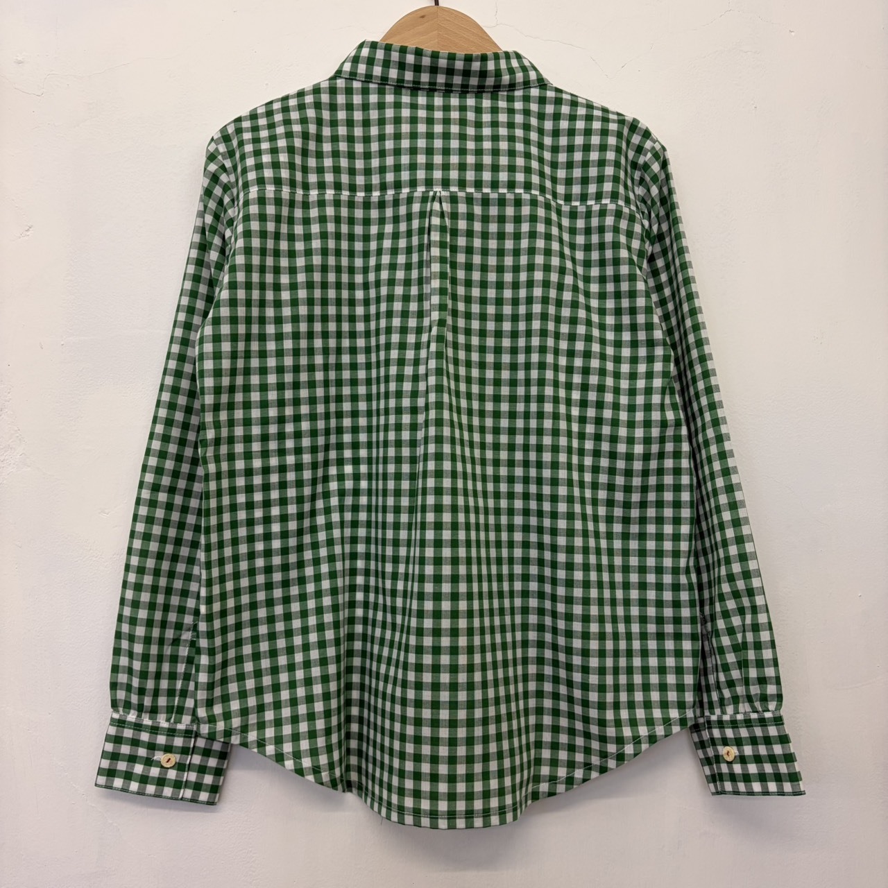 【預購】長袖襯衫 綠格