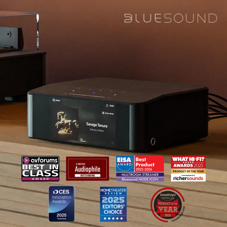 【2025 最新產品】Bluesound NODE ICON 旗艦無線多房間高清音樂串流器 DSD 256