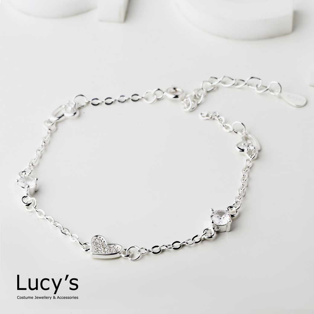 925純銀 心戀光點 手鍊 (123033)