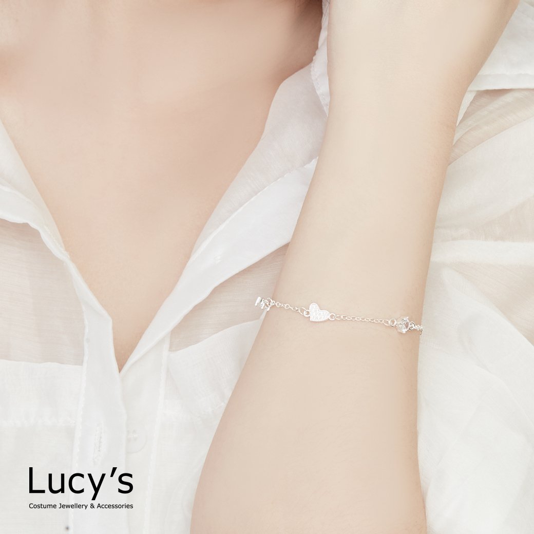 925純銀 心戀光點 手鍊 (123033)