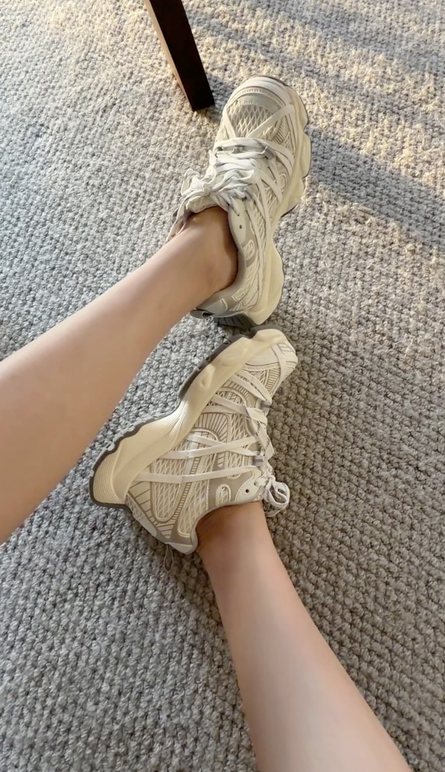 顯腿細內增高老爹鞋