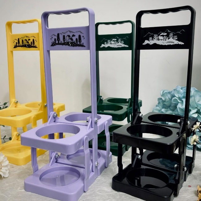 好築藝．小日子折學杯架 隨行飲料提籃 四色