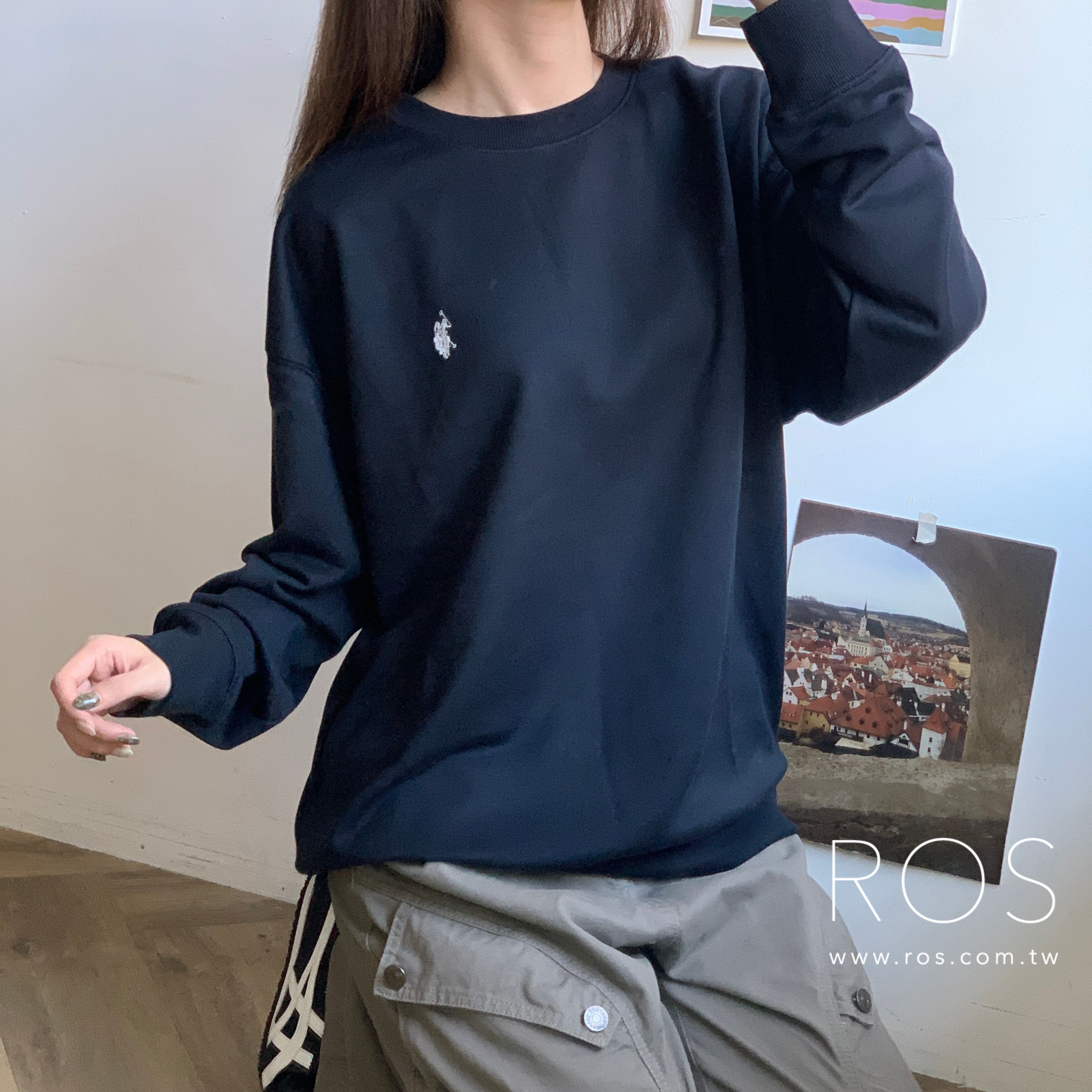 U.S. POLO ASSN. 長袖上衣 深藍