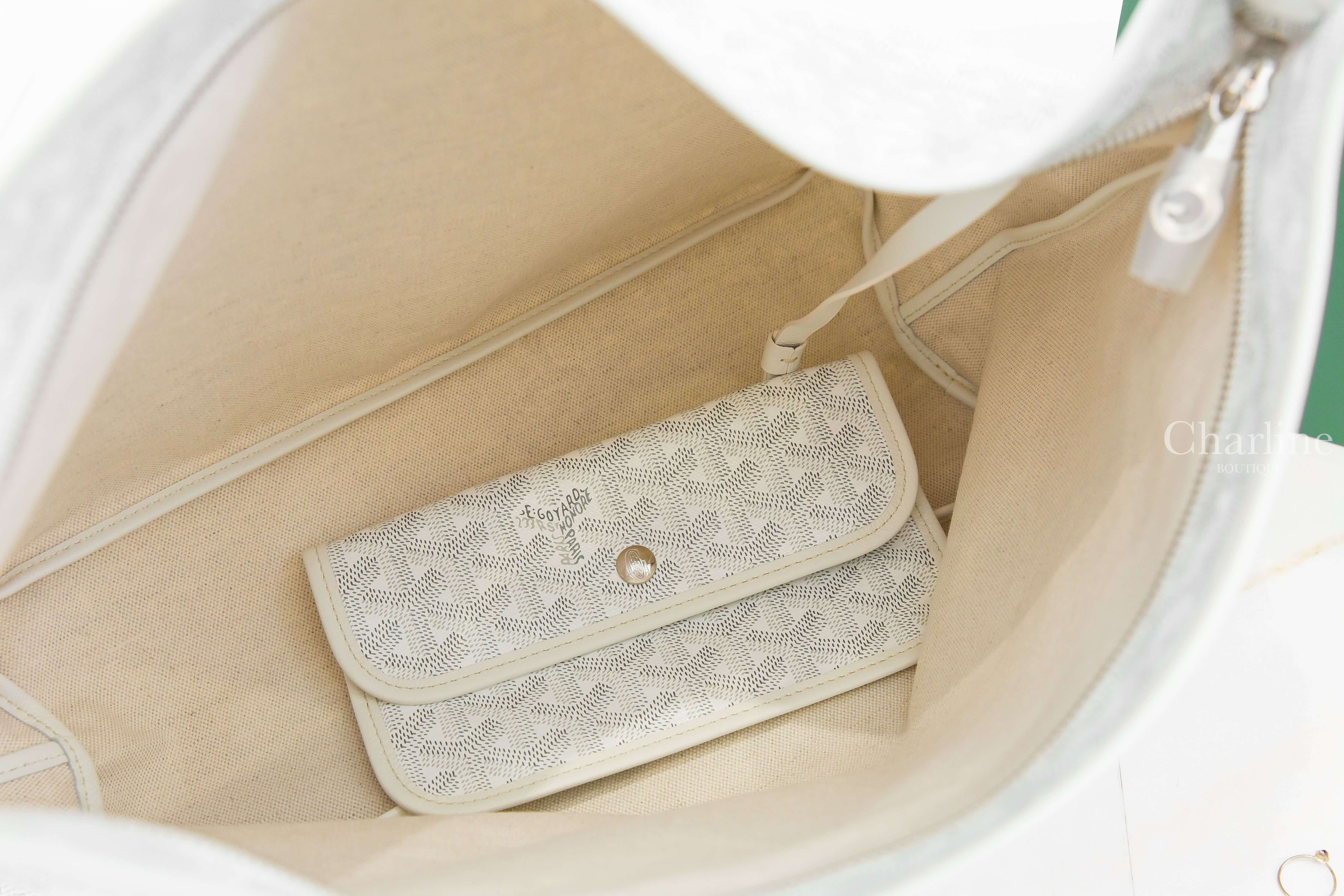 Goyard Bohème Hobo Bag 白色粉紅色愛心帆布小牛皮同色手提肩背包-Charline Boutique 精品代購