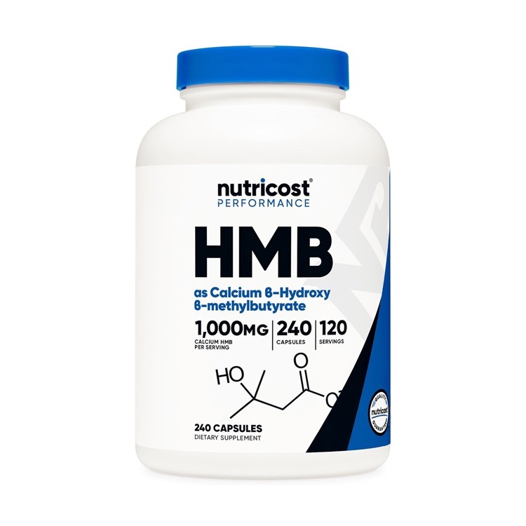 美國Nutricost HMB β- 羥基-β-甲基丁酸酯 500毫克,240粒膠囊