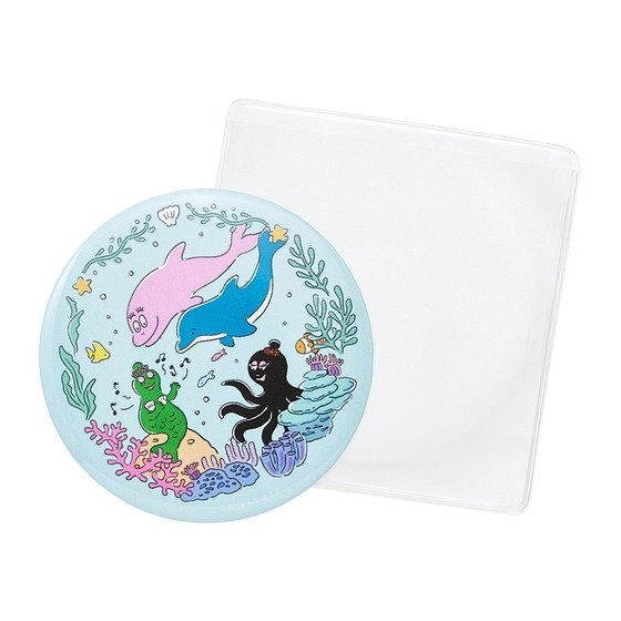 現貨┃BARBAPAPA 海洋生物 泡泡先生 隨身小鏡子 迷你鏡