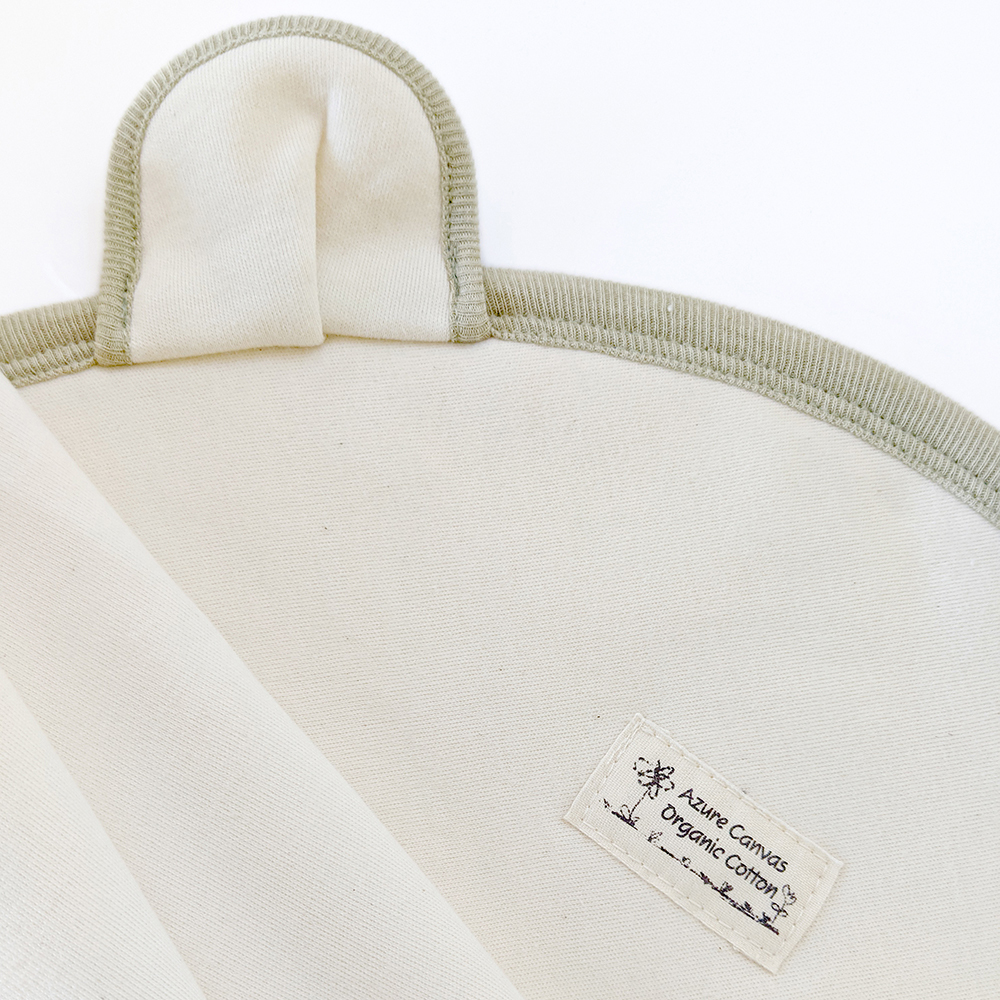 有機棉柔適靜眠肚圍包巾-原米鴿 | 藍天畫布有機棉