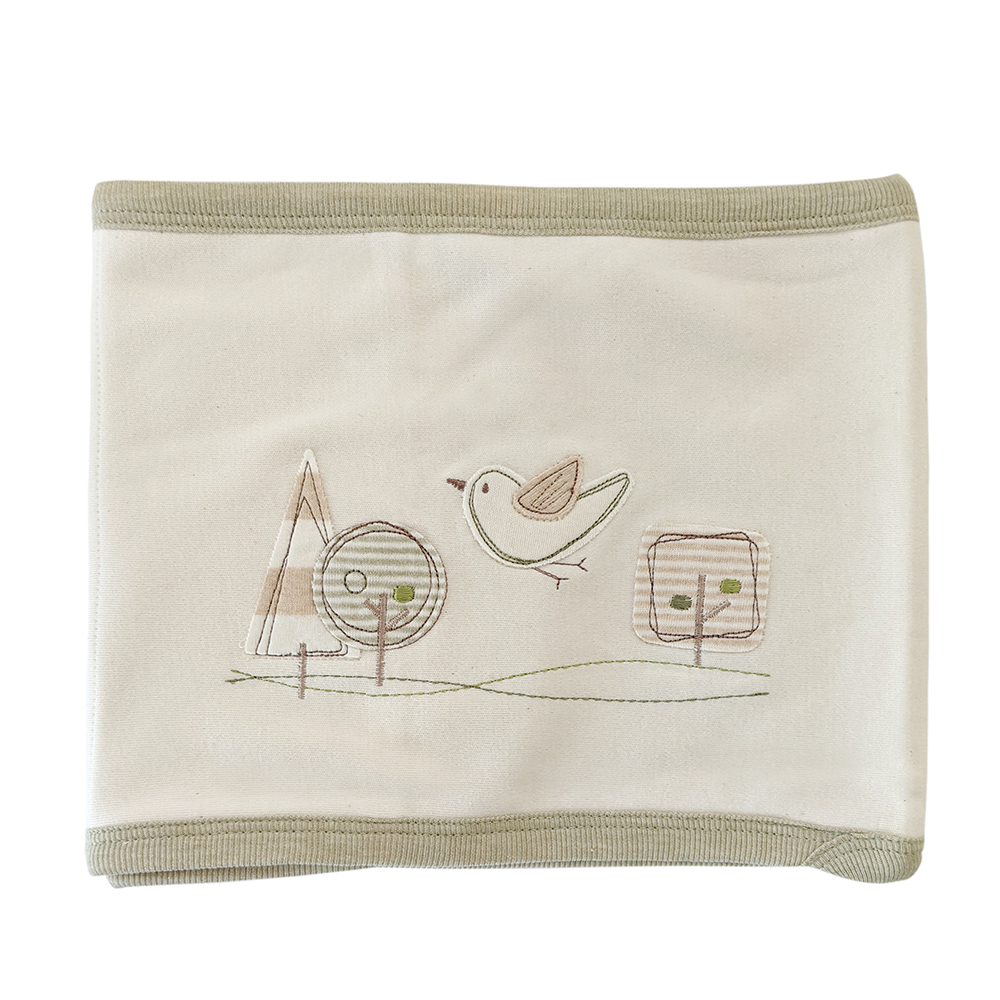 有機棉柔適靜眠肚圍包巾-原米鴿 | 藍天畫布有機棉