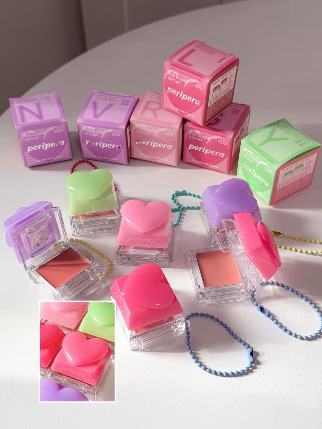 【1/2 - 1/4 週末優惠】peripera 鍵盤腮紅膏 2.9g 多色任選
