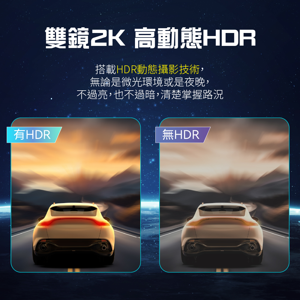 【ALC】星光級2K分離式前後鏡電子後視鏡(CX50)
