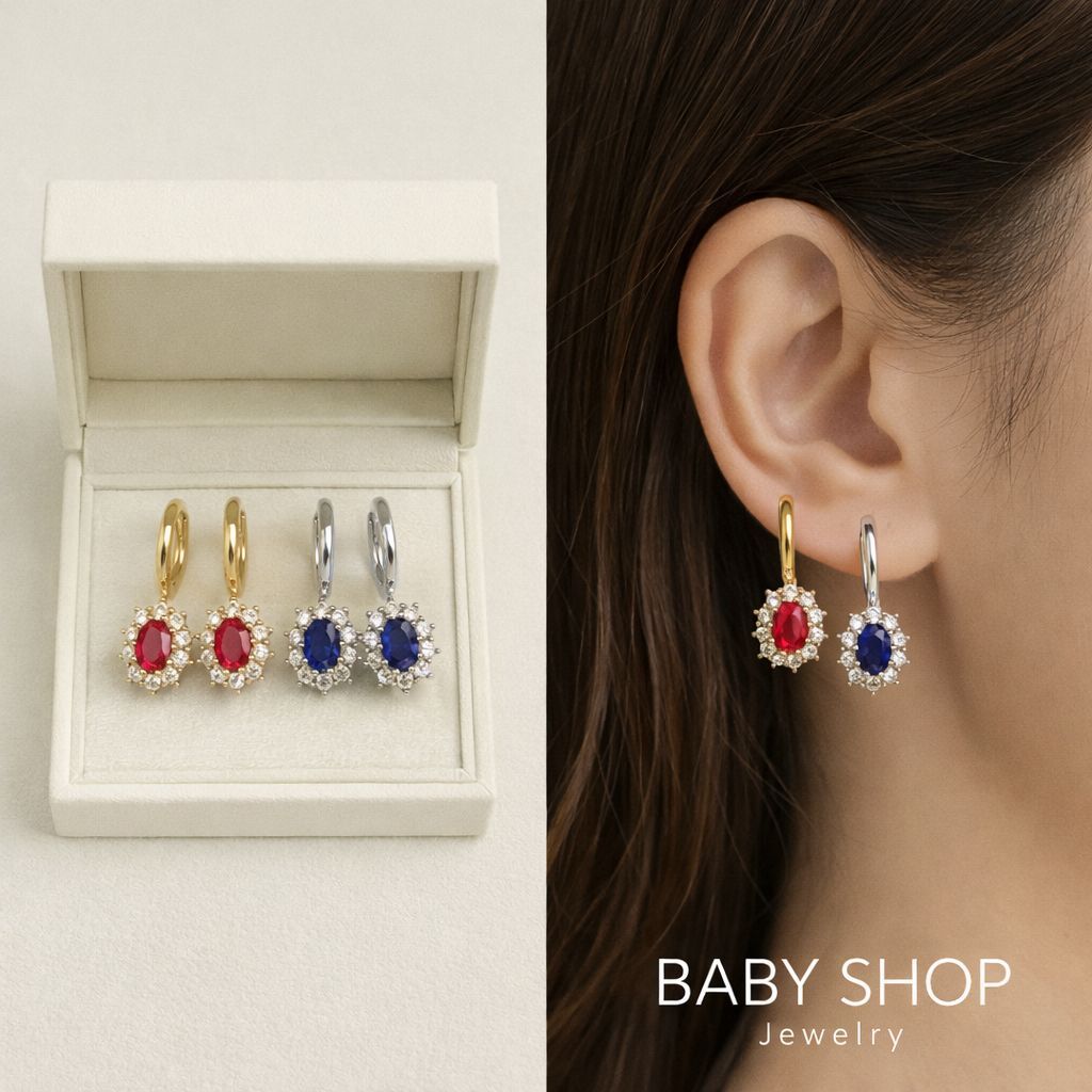 【預購】AD123002 莫桑鑽一克拉耳環(單隻裝)