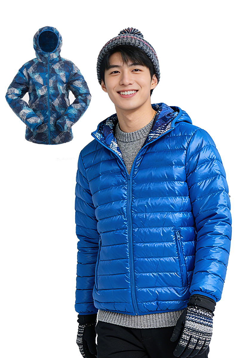 雙面穿連帽羽絨服｜男款 FM9001
