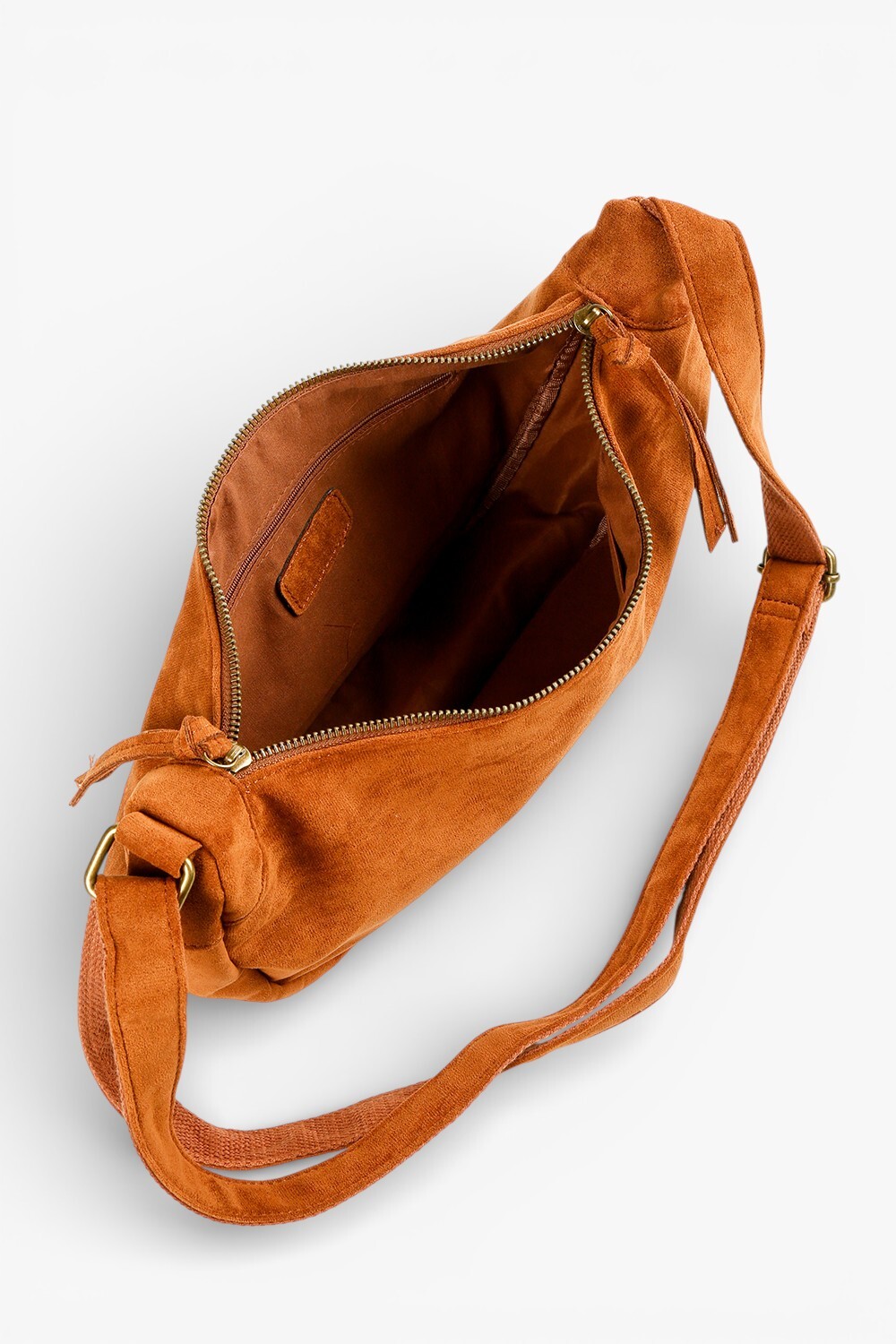 Wand 柔軟弧形肩背包 棕色