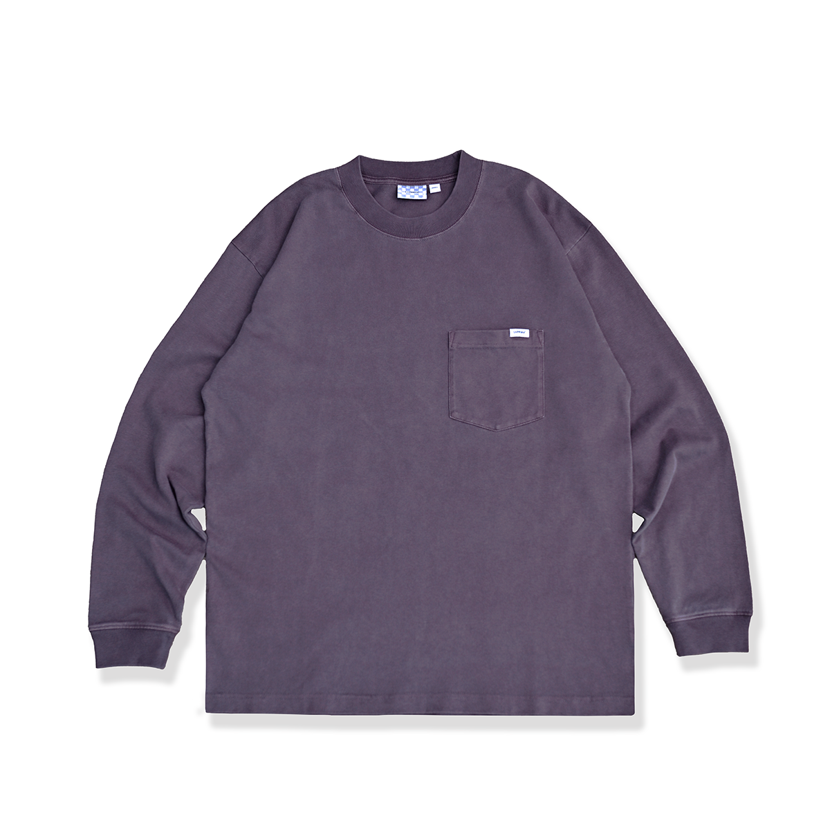 LAPIVIMA SLOGAN PRINT POCKET DYED LS 標語印花蠟染口袋長袖秋 23AWBT101