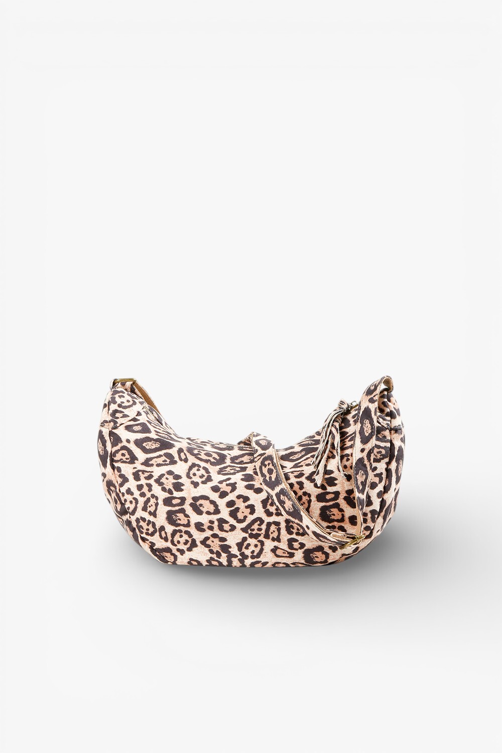 Wand 柔軟弧形肩背包 豹紋