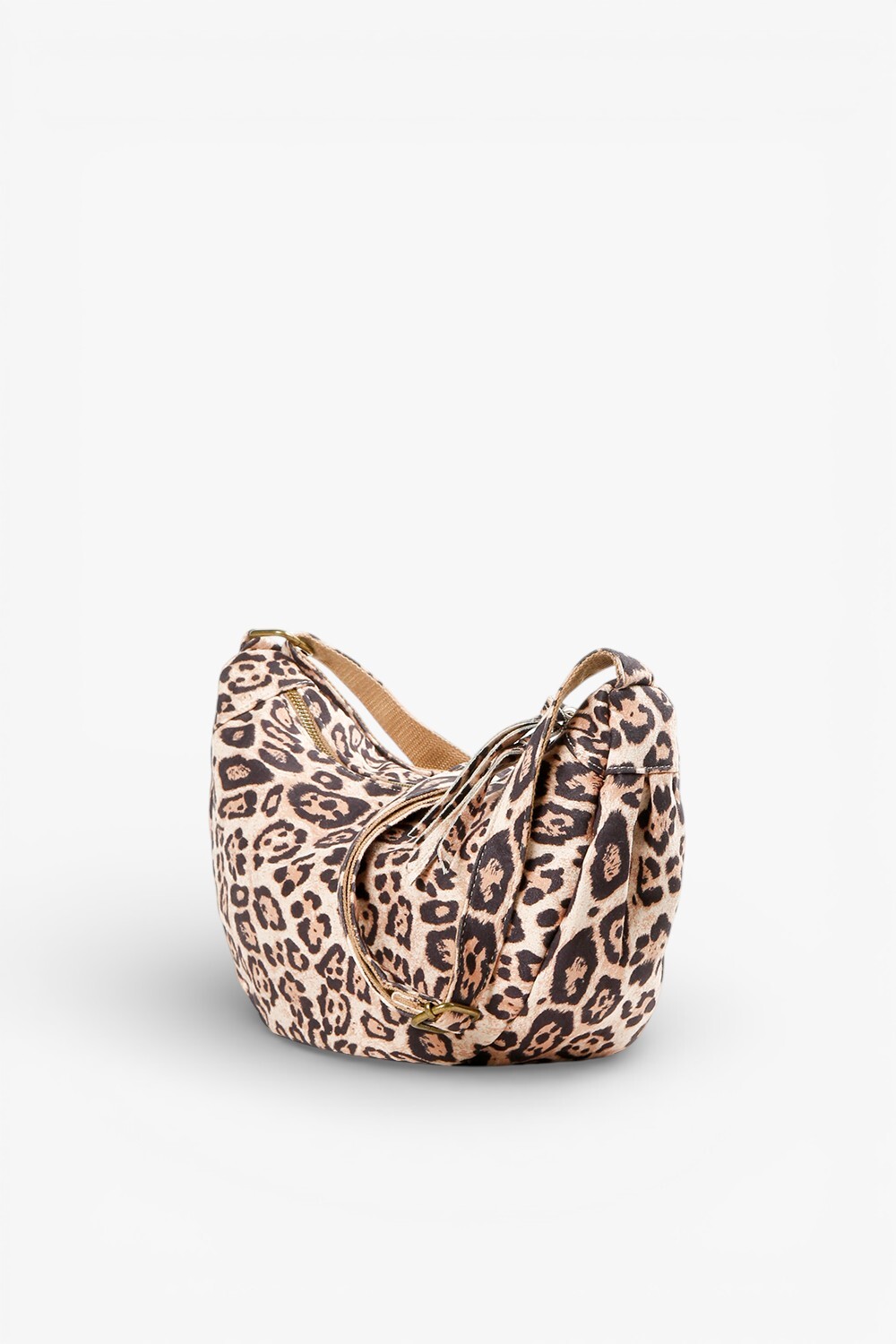 Wand 柔軟弧形肩背包 豹紋