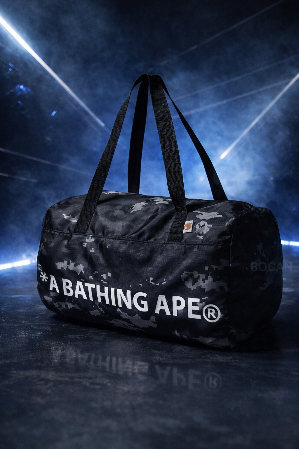 A BATHING APE® BAPE 29L 黑灰 迷彩 旅行包
