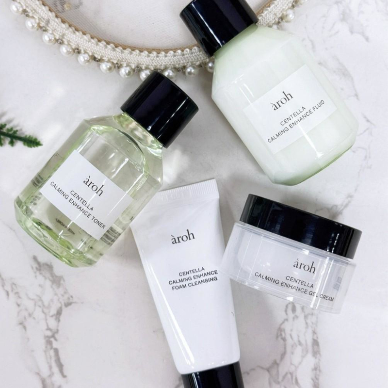 韓國 àroh飯店療癒 積雪草修護亮白四件組