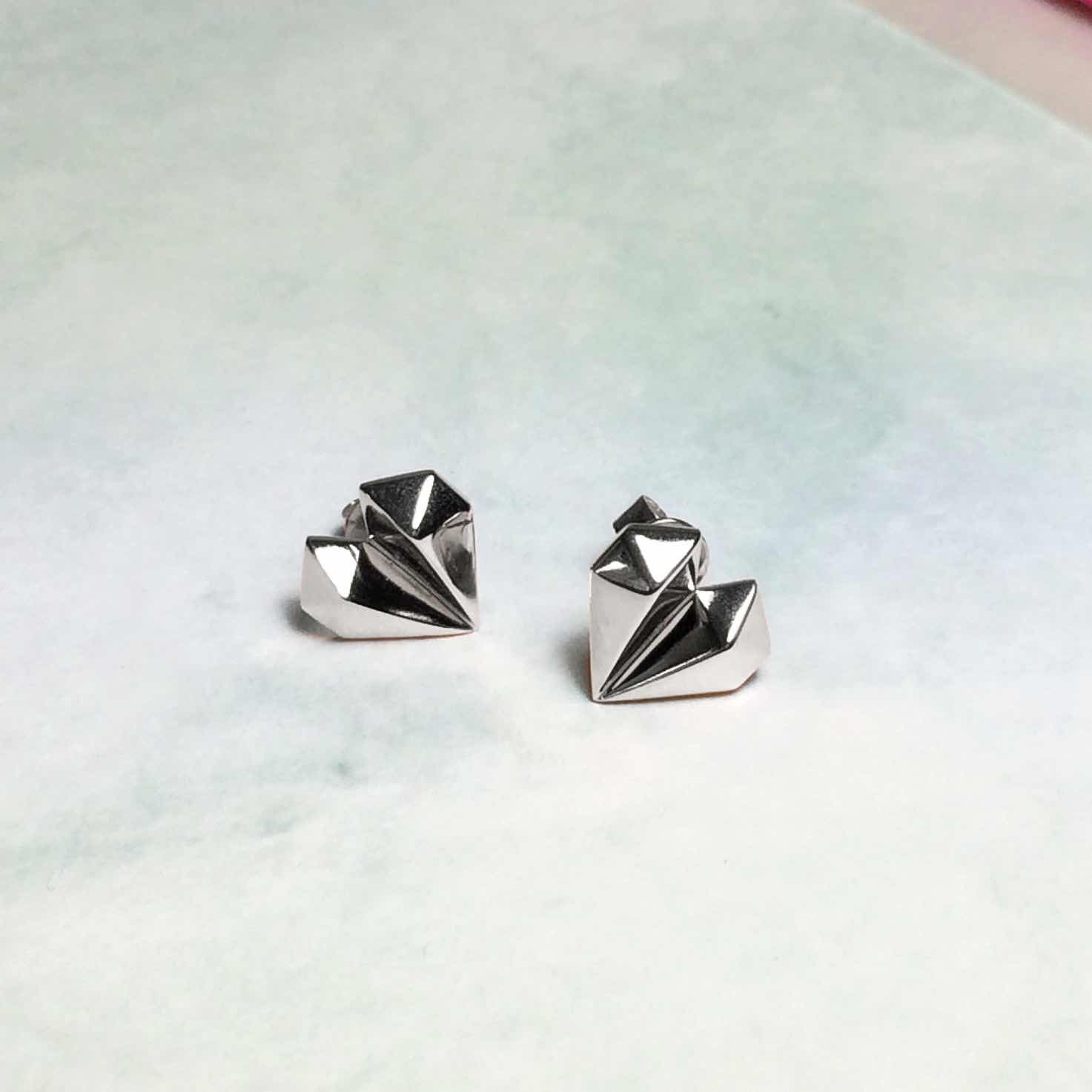 Paper Diamond-鑽石心形18K白金925系列