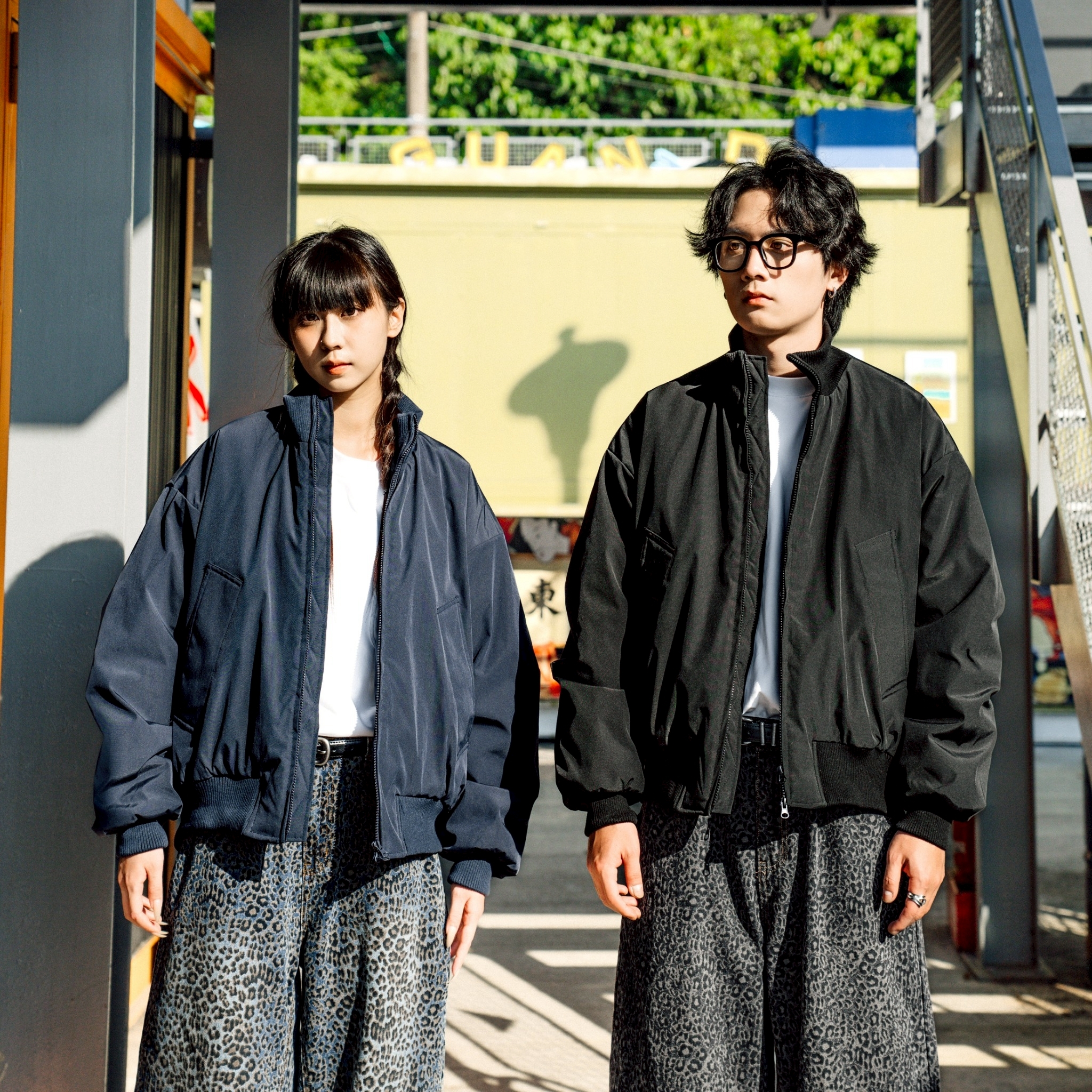 <台灣現貨>美式復古立領鋪棉外套 V0009