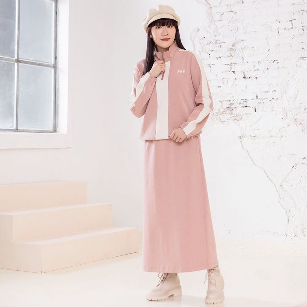 韓版質感棉時尚J🤍H造型修身顯瘦休閒長裙X6602