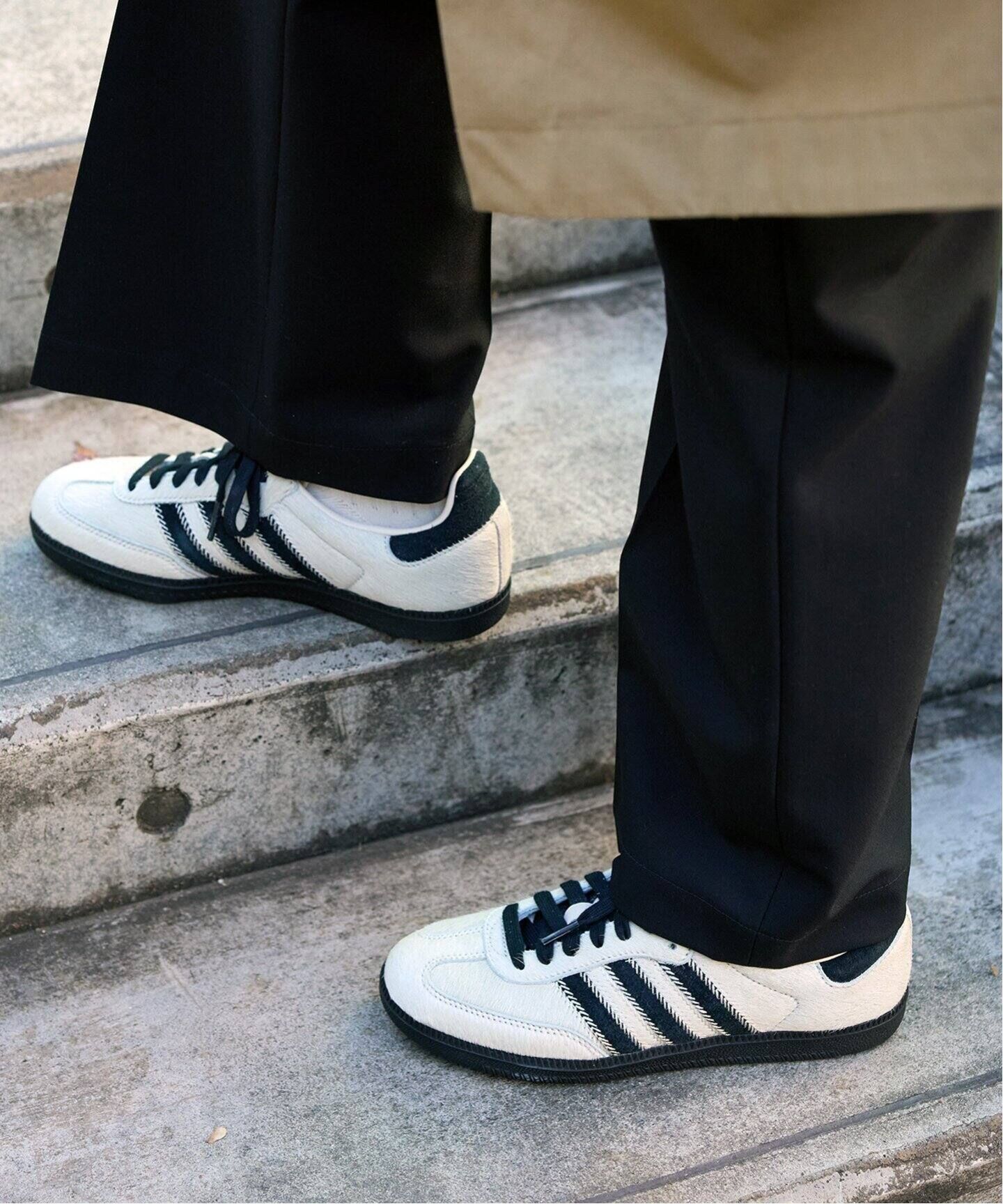 現貨┃adidas Originals SAMBA W 馬毛 米白 黑線