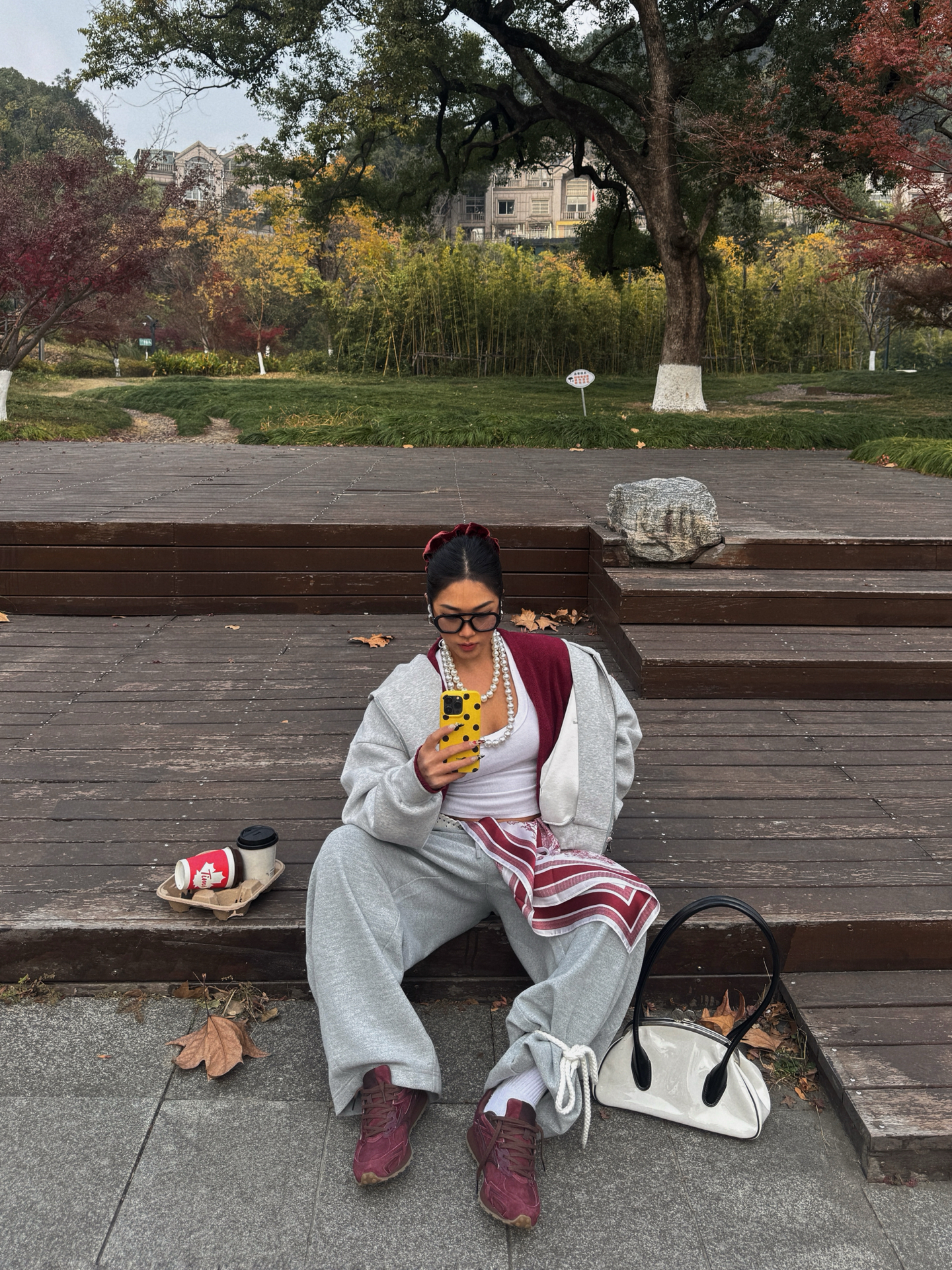 代購-Mizuno LG 60S 2K 復古 德訓鞋 女 酒紅色 D1GH242114