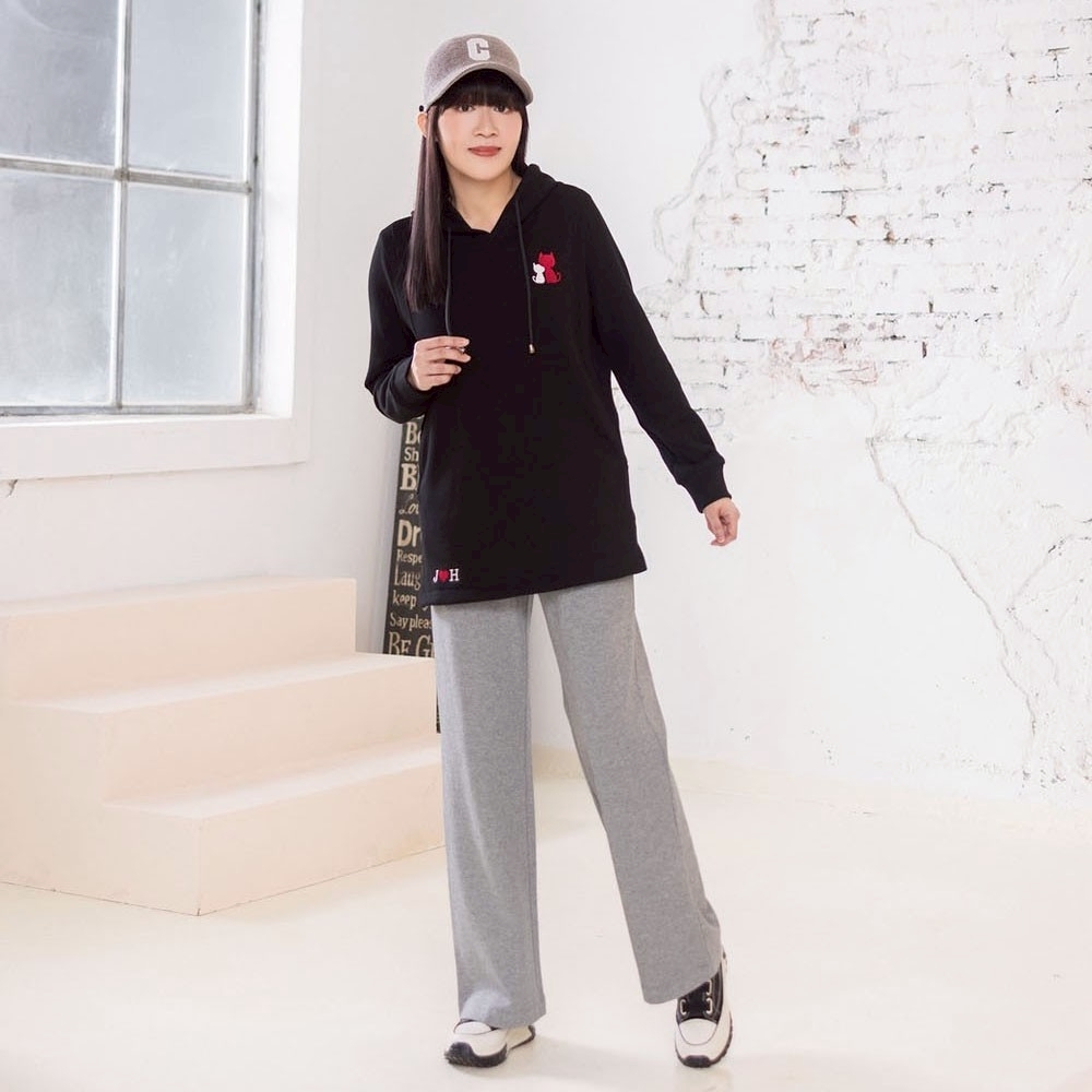 韓版質感棉時尚J🖤H造型修身顯瘦休閒長褲X6612