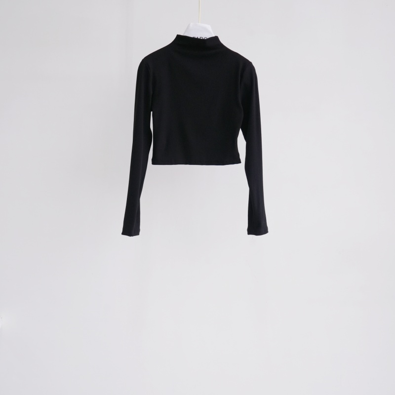 法朵Fado shop｜【百搭基本款】超彈力微領磨毛羊絨短版衫 011A474 七色