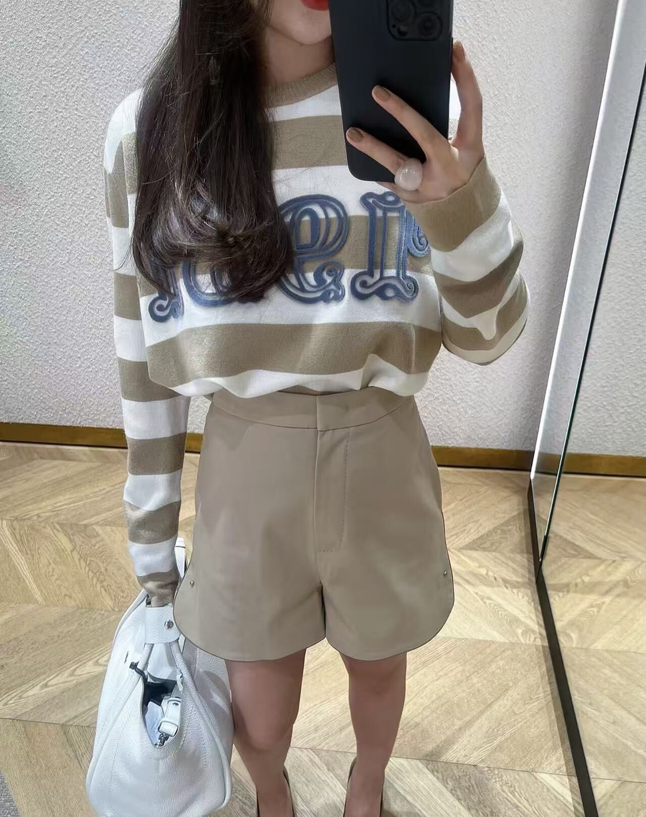 Max Mara 女士橫條針織上衣 -T