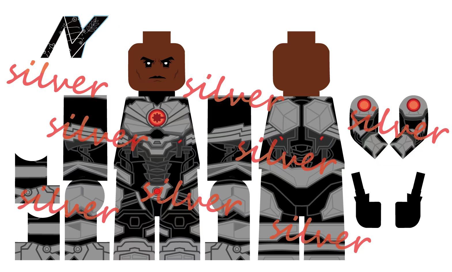 [Silver][Preorder] Cyborg [UVprinted]