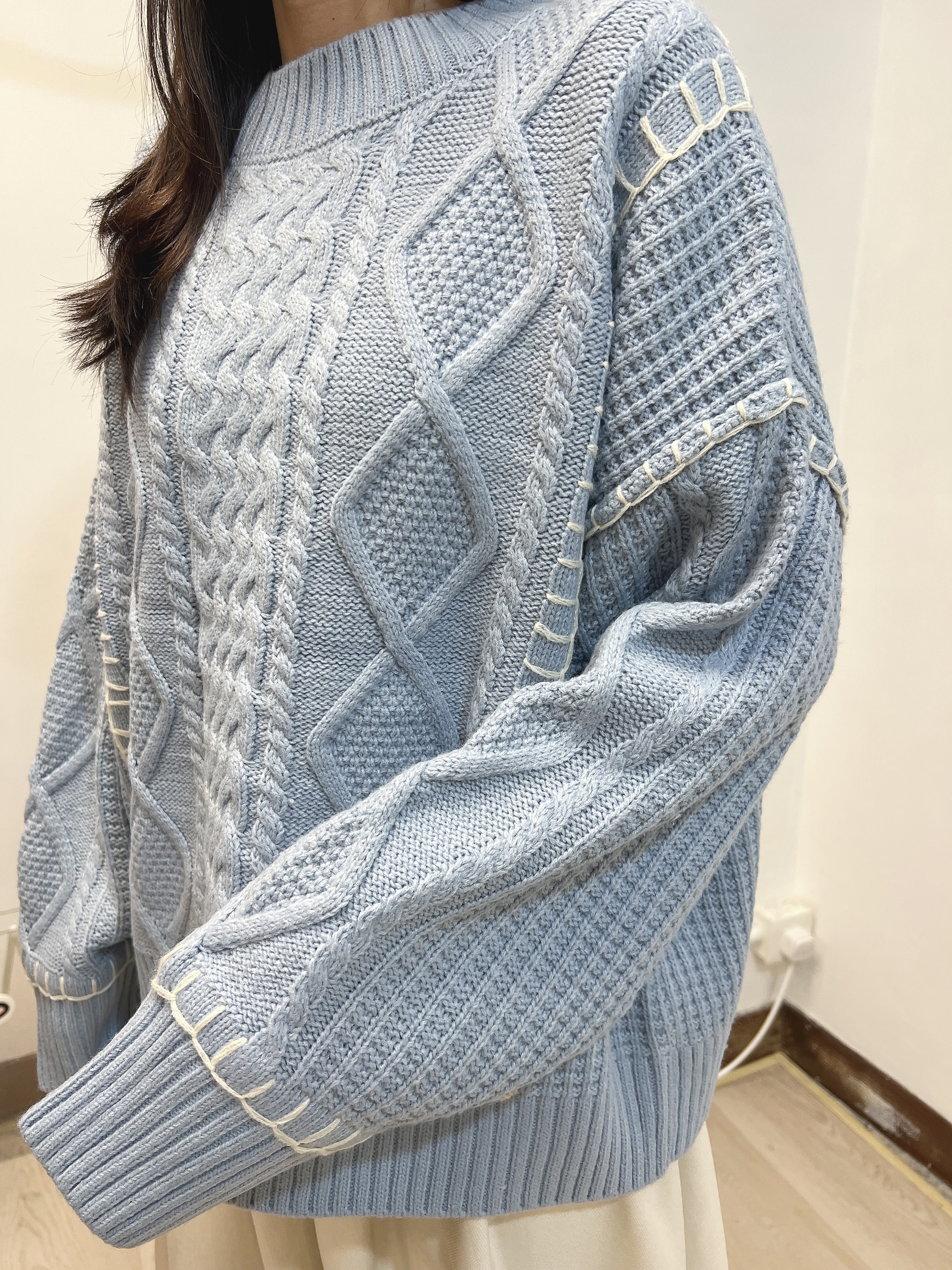 ODO 針織麻花 TOP